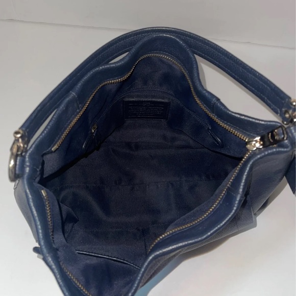 Navy blue Leather Coach purse great condition - Picture 11 of 11